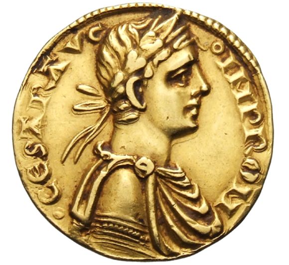 Münze mit Abbildung Friedrich II., König von Sizilien