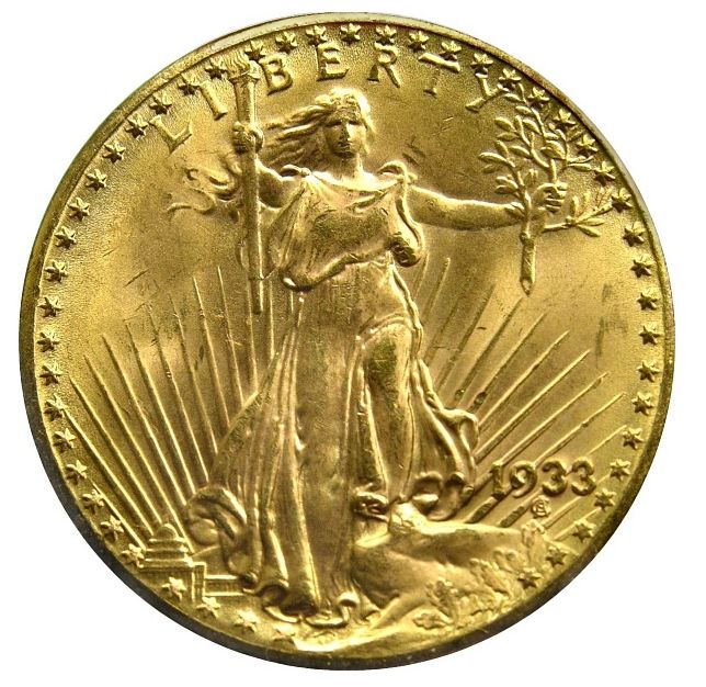 Seltene 20-Dollar-Münze aus dem Jahr 1933