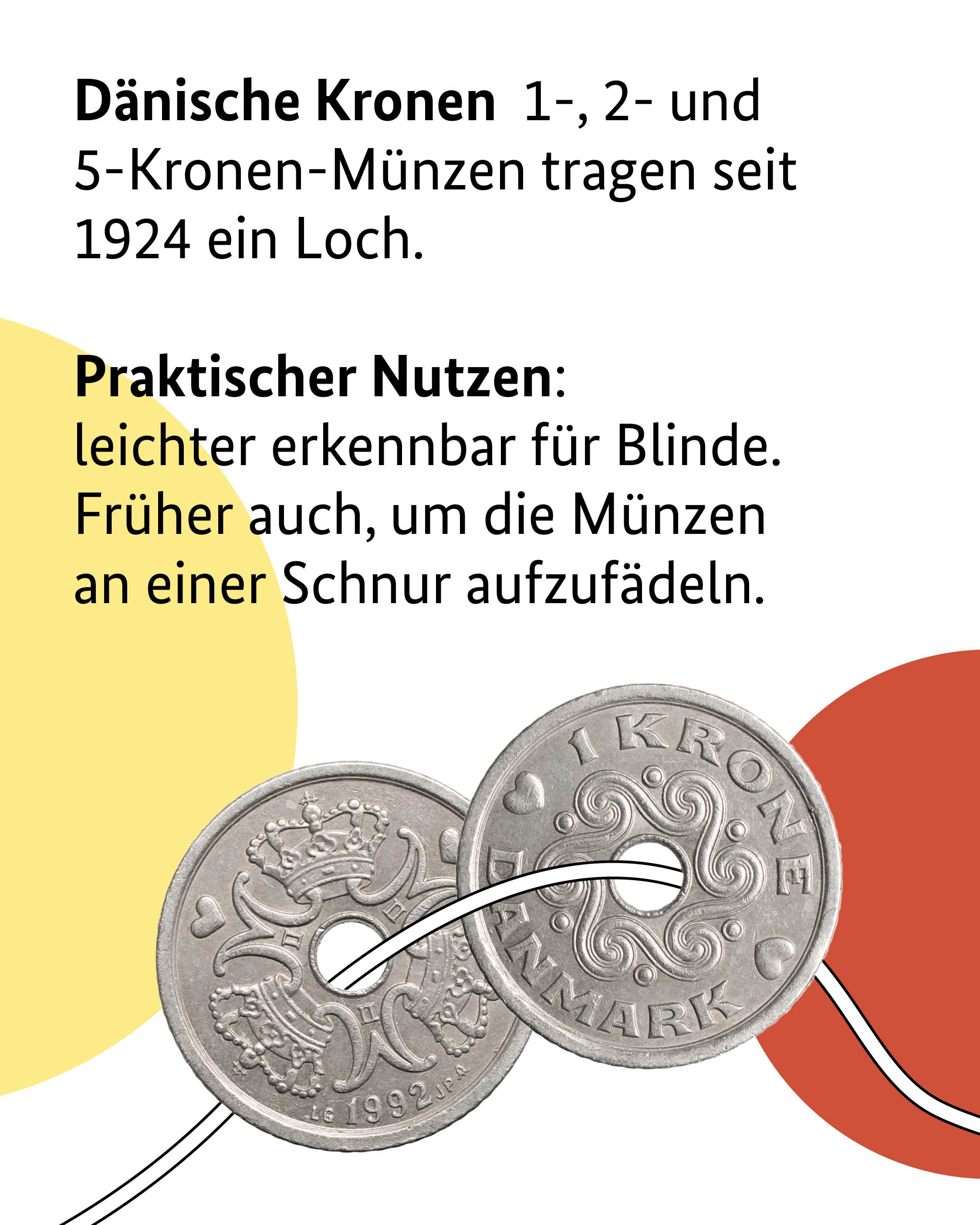 Münzen mit Loch 3 Praktischer Nutzen