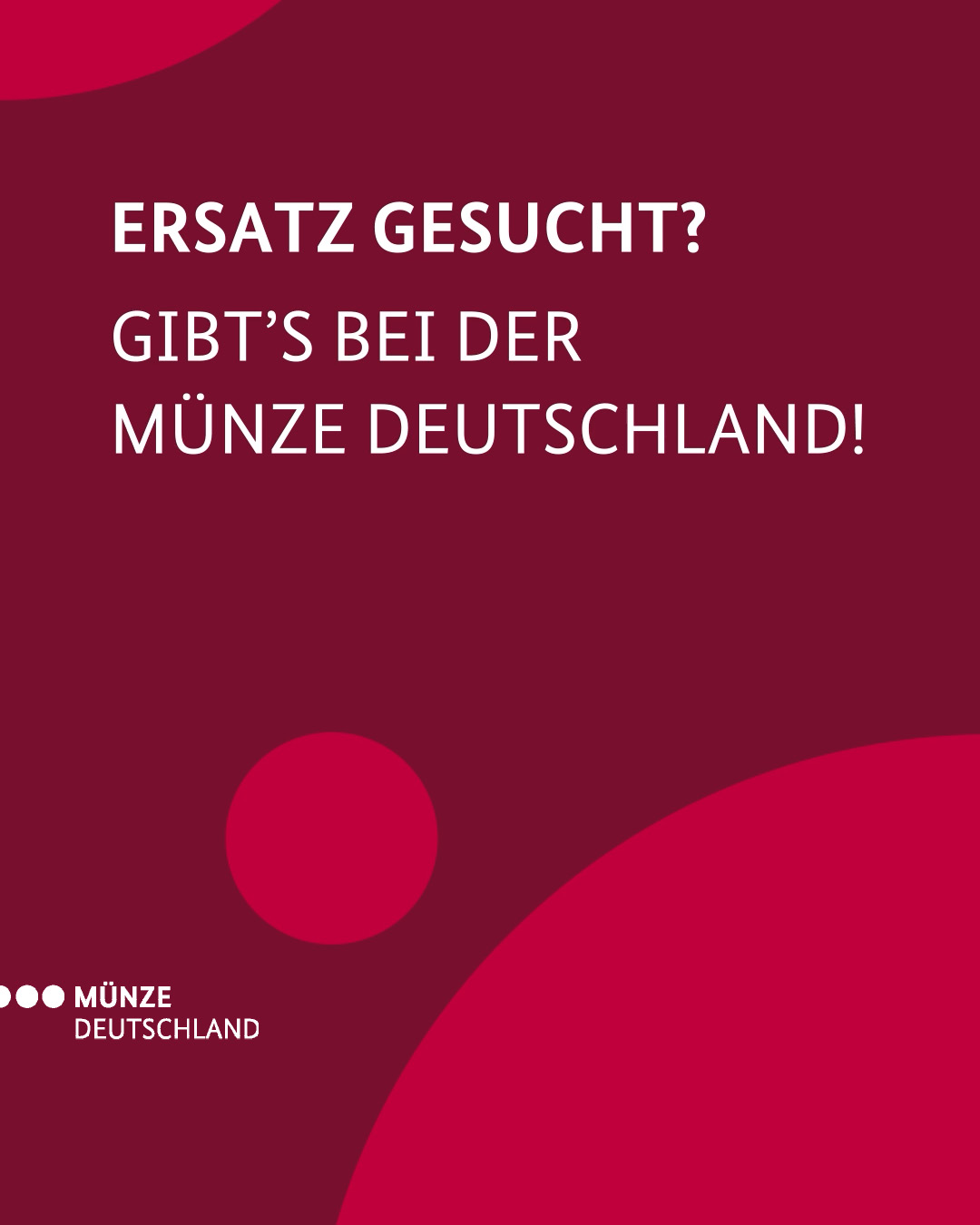 Ersatz gesucht?