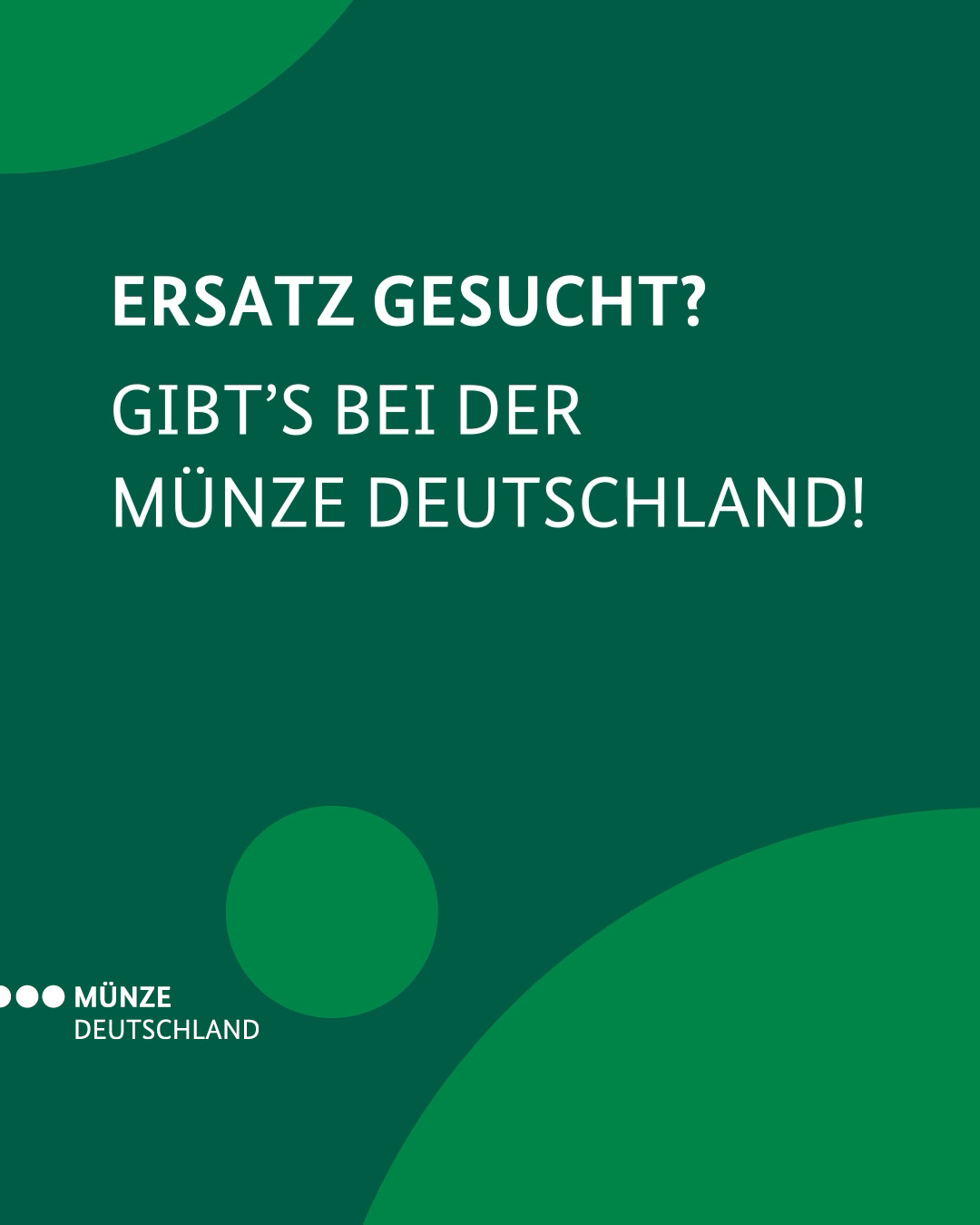 Ersatz gesucht?