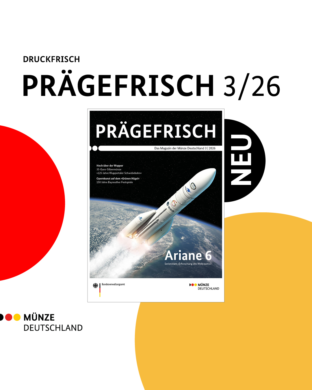 Druckfrisch Prägefrisch 3/26