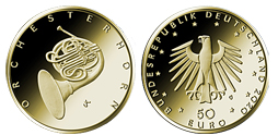50-Euro-Goldmünze Orchesterhorn