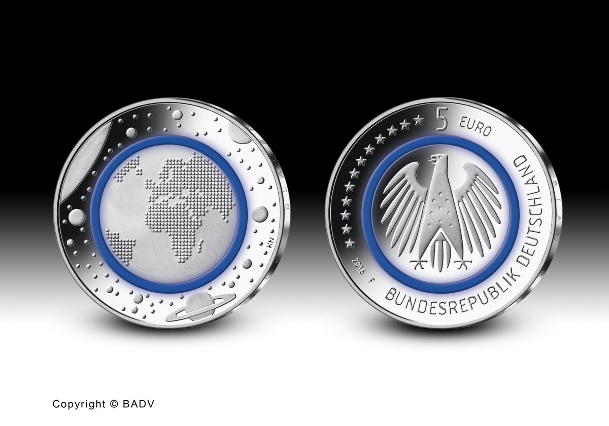 Download 5-Euro-Sammlermünze 2016 "Planet Erde" 