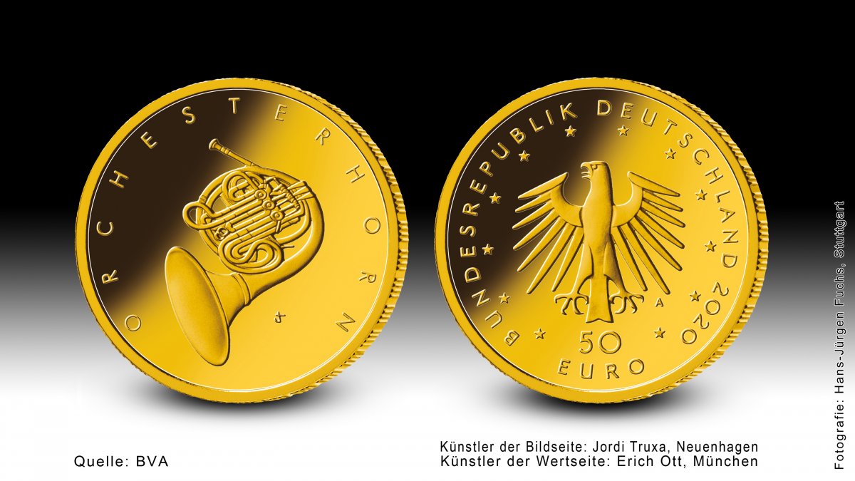 Download 50-Euro-Goldmünze 2020 "Orchesterhorn" 