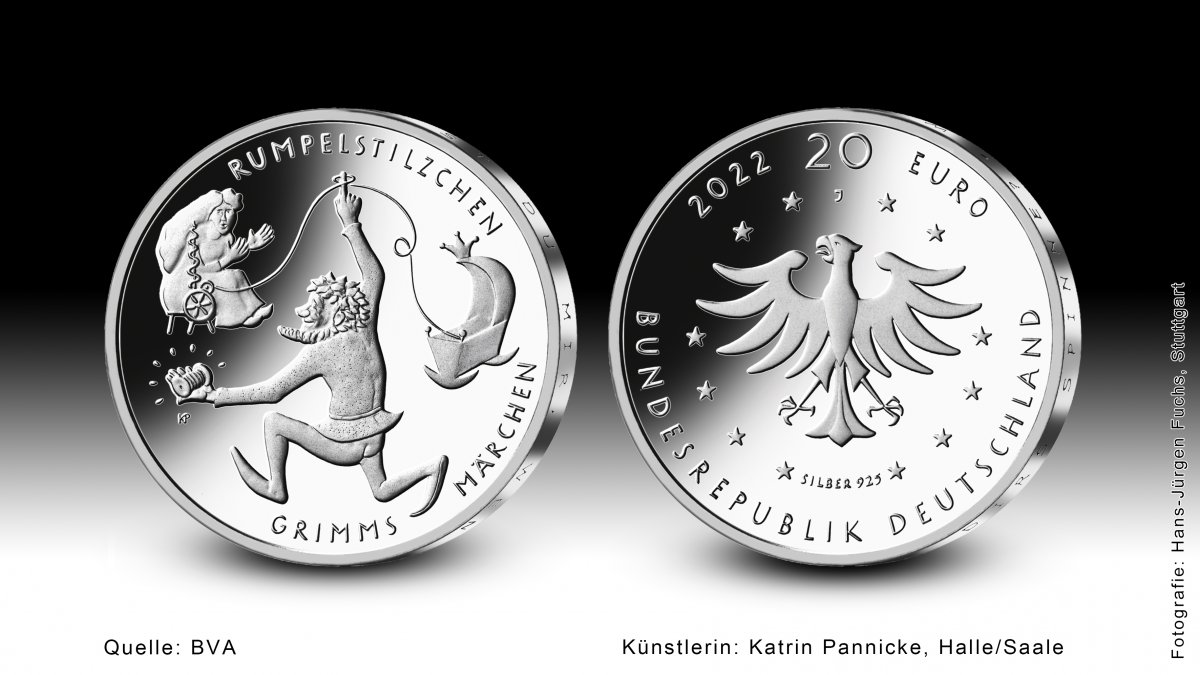 Download 20-Euro-Sammlermünze 2022 "Rumpelstilzchen" 