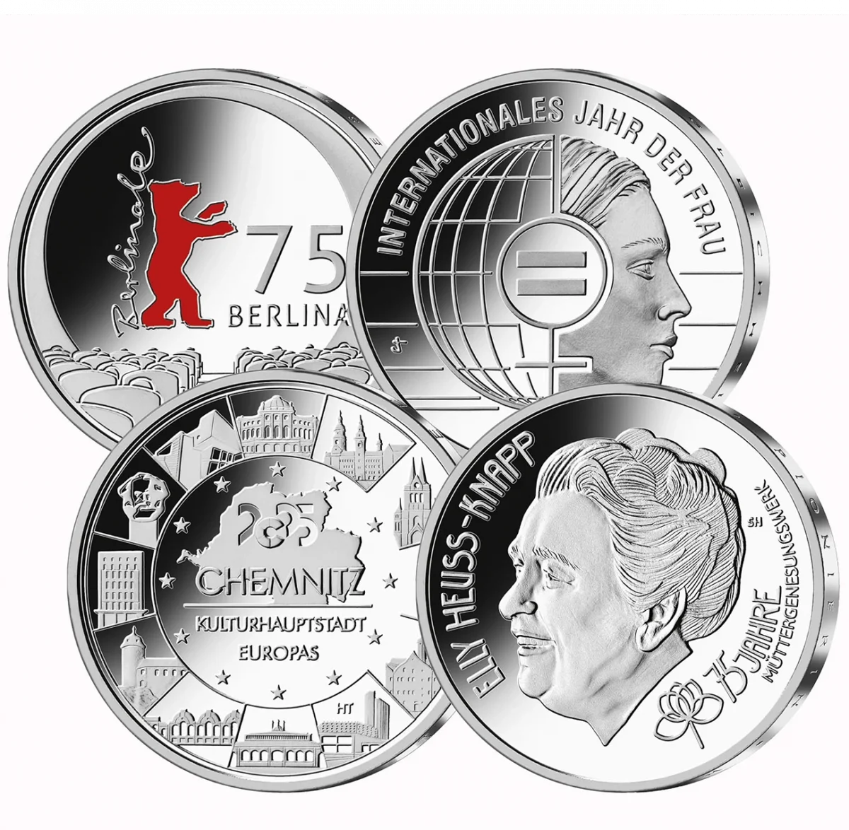 20-Euro-Silbermünzenset 2025 Spiegelglanz                                                            