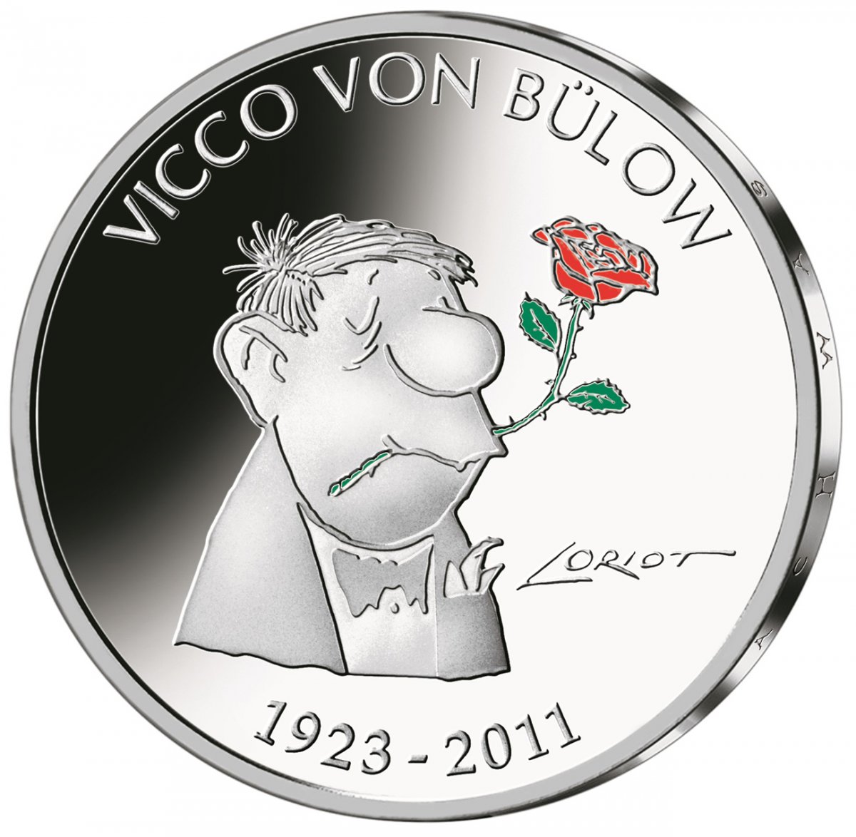 20-Euro-Silbermünze 2023 "100. Geburtstag von Vicco von Bülow (Loriot)"                              