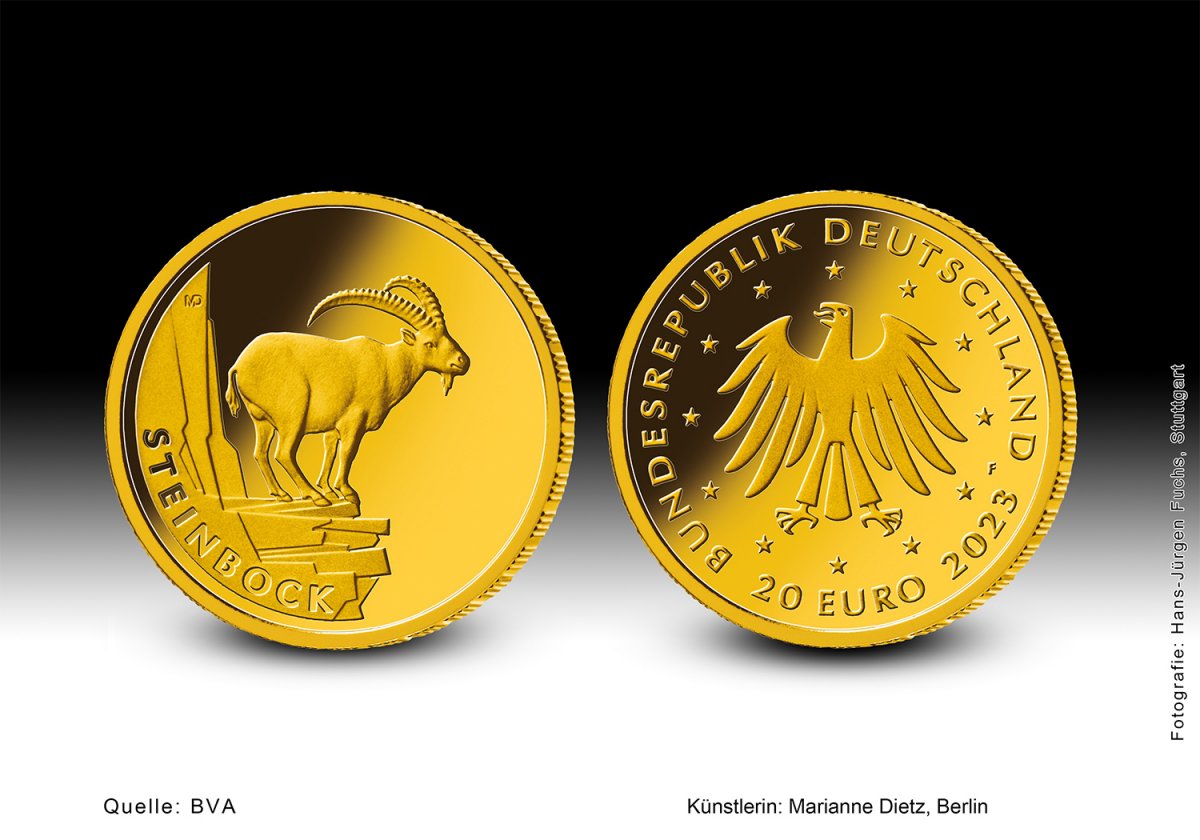 Download 20-Euro-Goldmünze 2023 "Steinbock" 