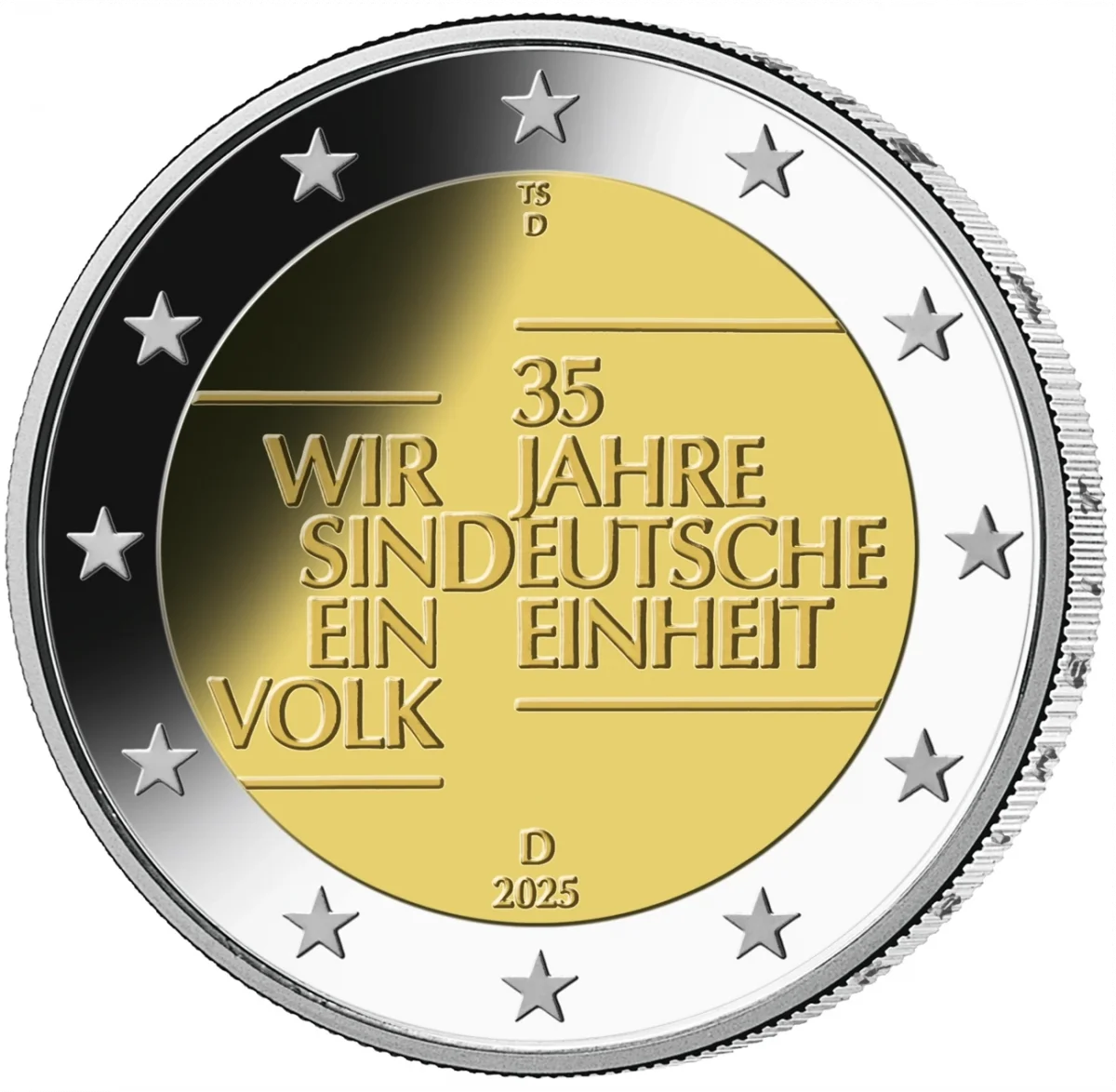 2-Euro-Sonderset 2025 "35 Jahre Deutsche Einheit" 