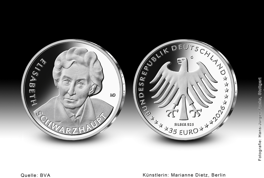 Download-35-Euro-Sammlermünze 2026 "Prägende Frauen - Elisabeth Schwarzhaupt" 