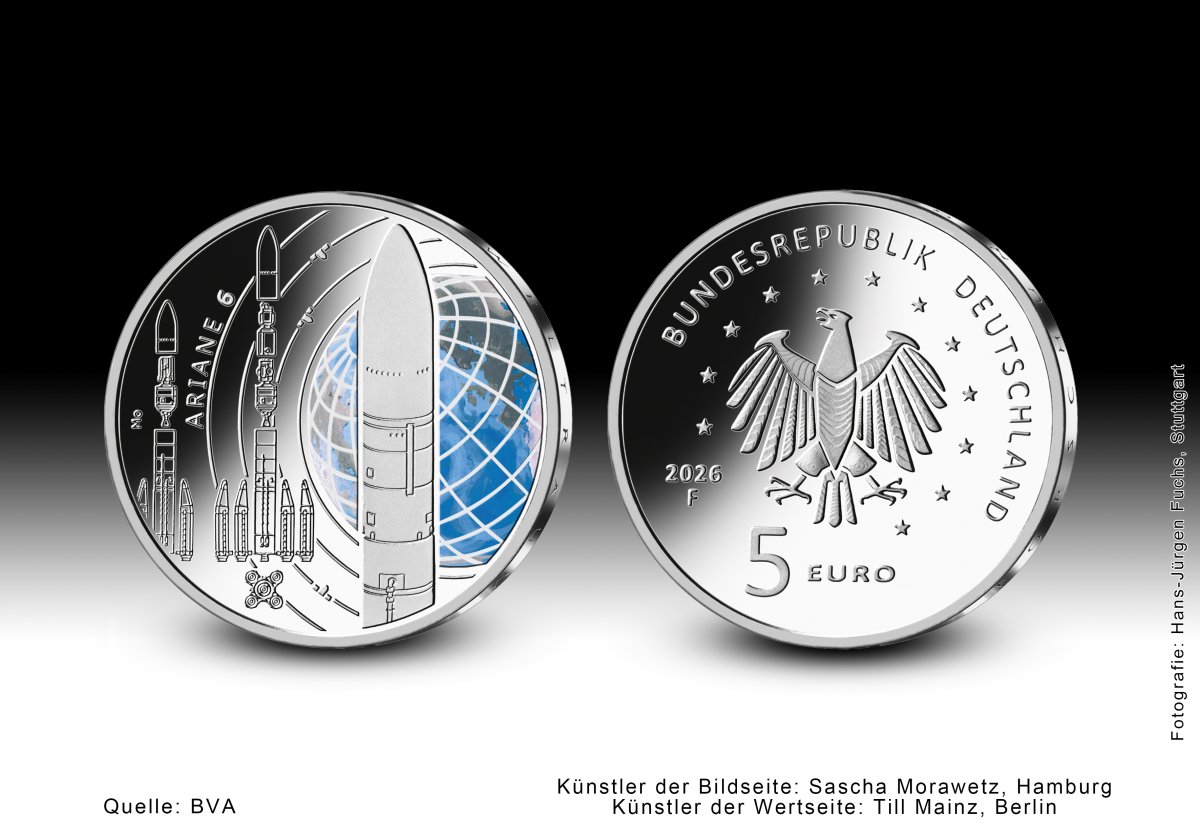 Download-5-Euro-Sammlermünze 2026 "Ariane 6" 