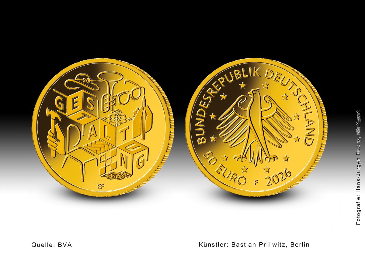 Download 50-Euro-Goldmünze 2026 "Gestaltung" 