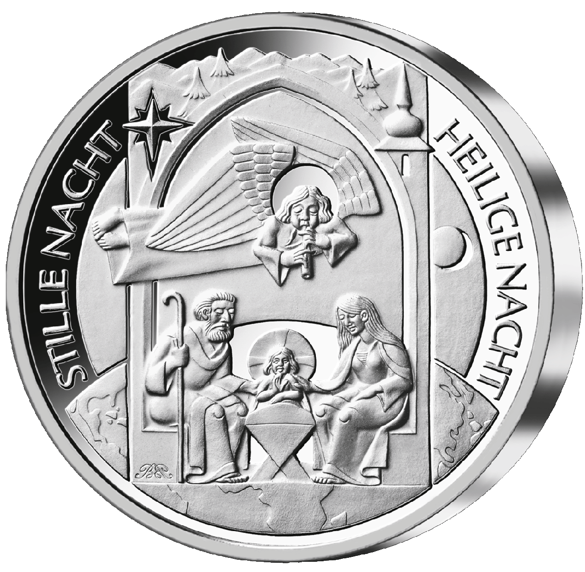 50-Euro-Silbermünze 2026 "Stille Nacht, heilige Nacht"                                               