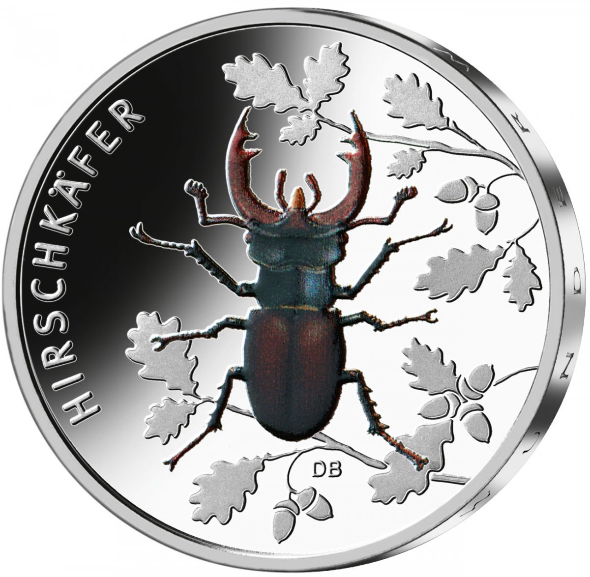 5-Euro-Farbdruckmünze 2024 "Hirschkäfer"                                                             