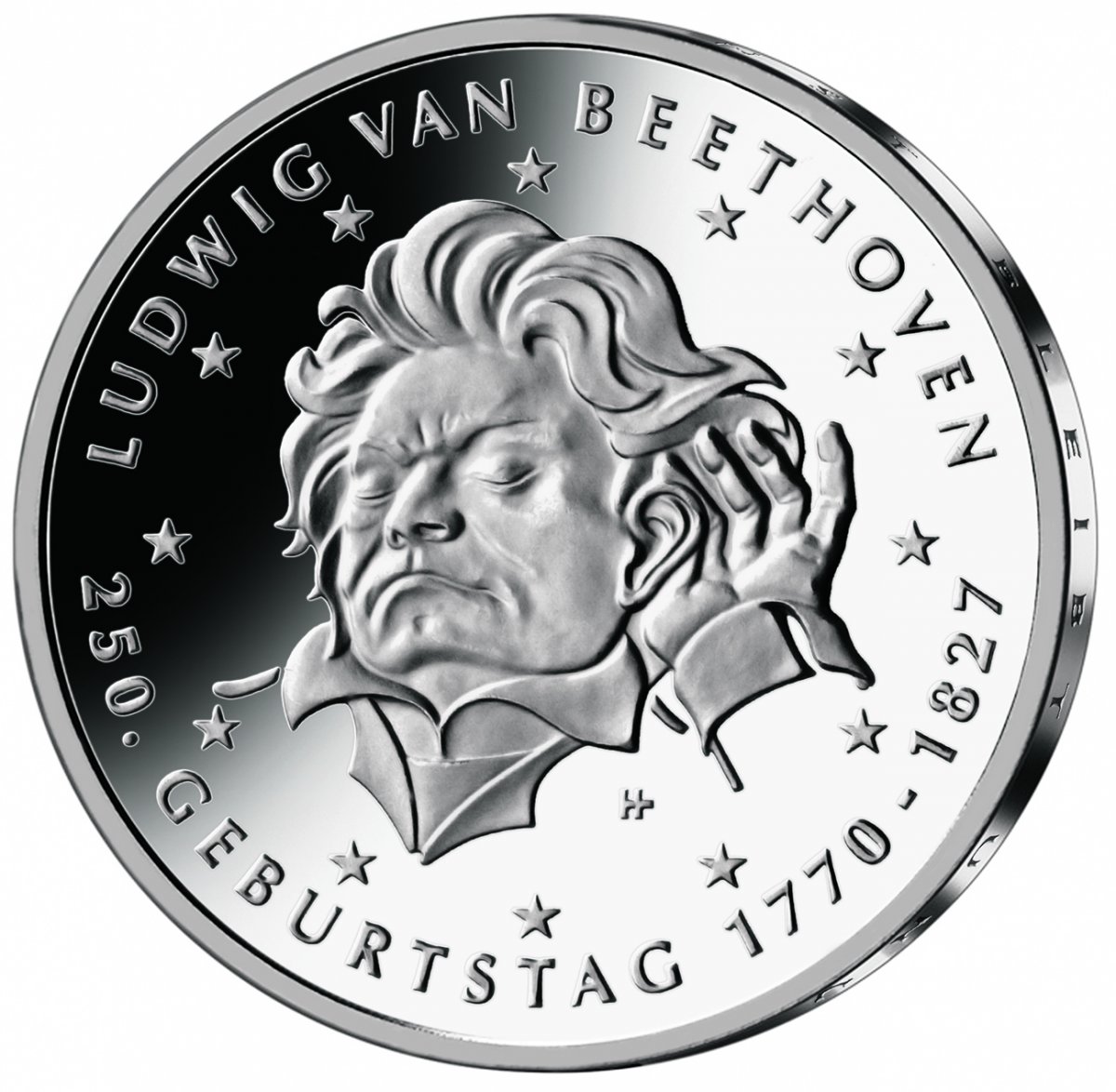 20-Euro-Silbermünze 2020 "250. Geburtstag Ludwig van Beethoven"                                      