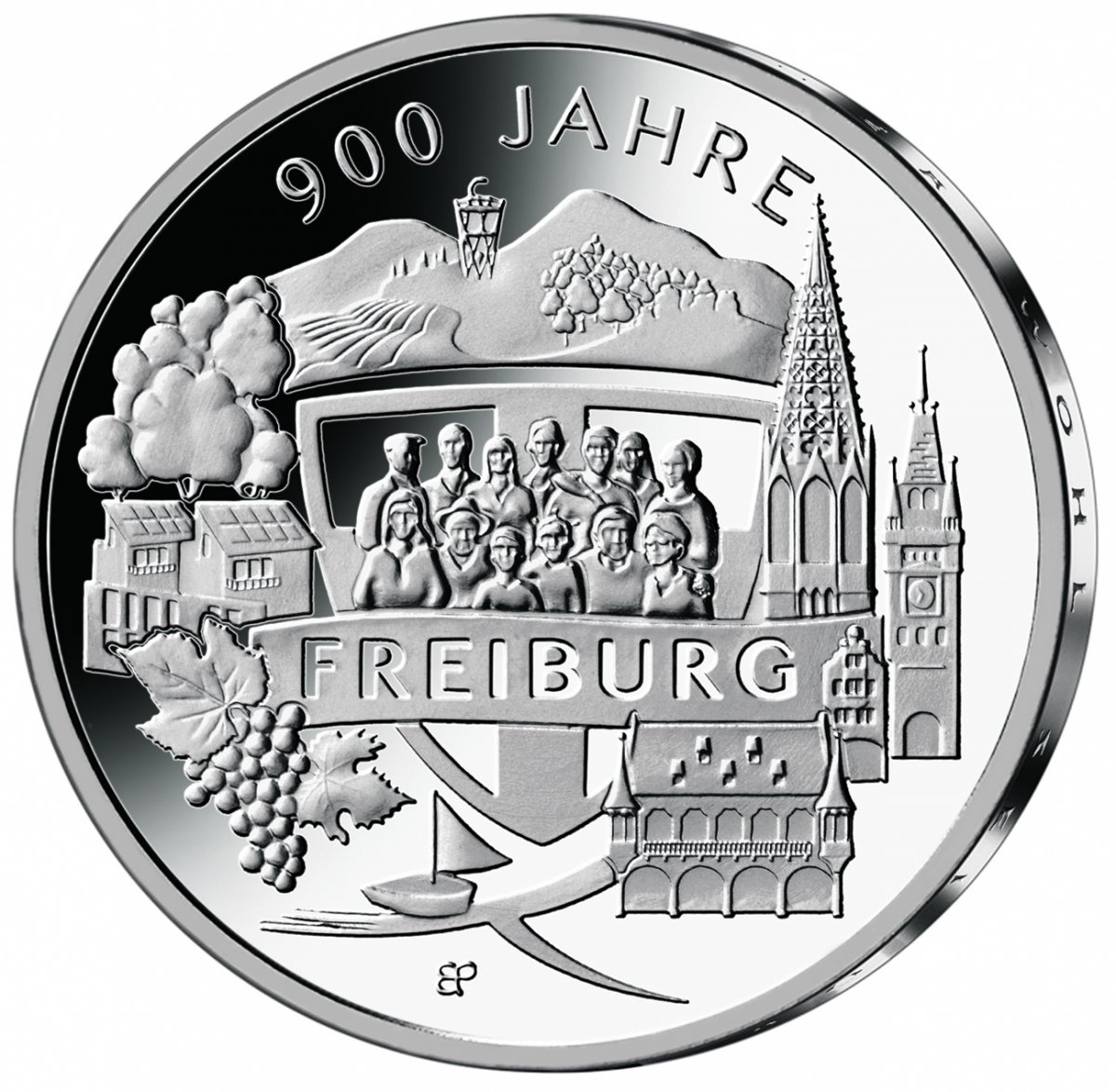 20-Euro-Silbermünze 2020 "900 Jahre Freiburg"                                                        