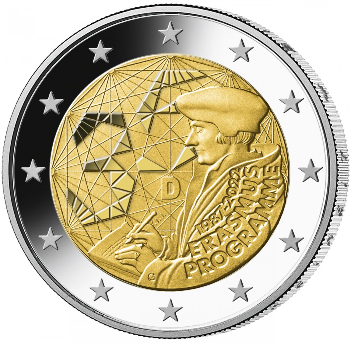 2-Euro-Sonderset 2022 "35 Jahre Erasmus-Programm" 