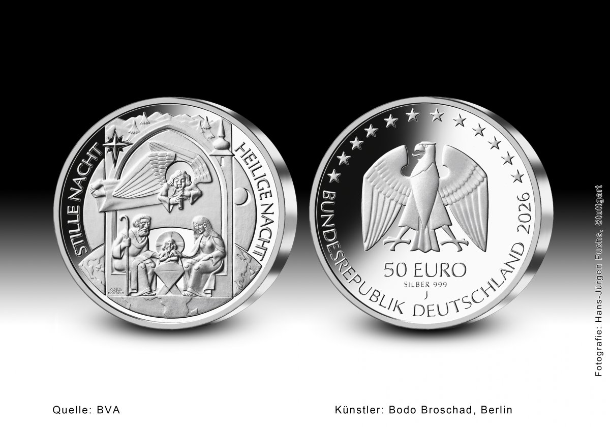 Download 50-Euro-SM „Stille Nacht, heilige Nacht“ 2026 