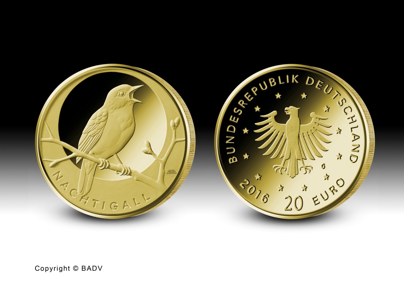 Download 20-Euro-Goldmünze 2016 "Nachtigall" 