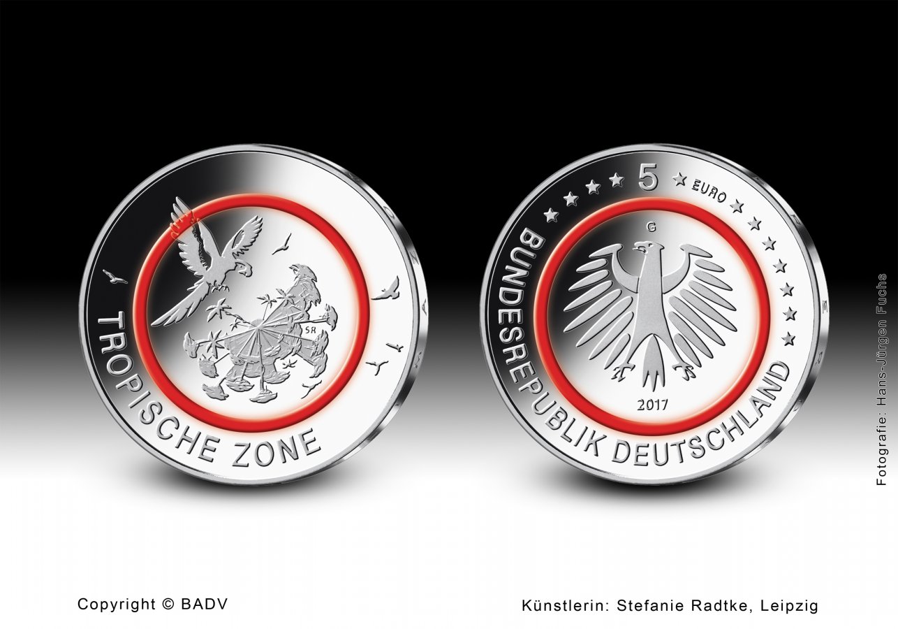 Download 5-Euro-Sammlermünze 2017 "Tropische Zone" 