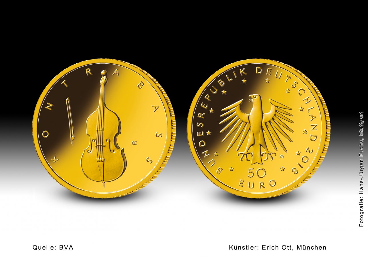 Download 50-Euro-Goldmünze 2018 "Kontrabass" 