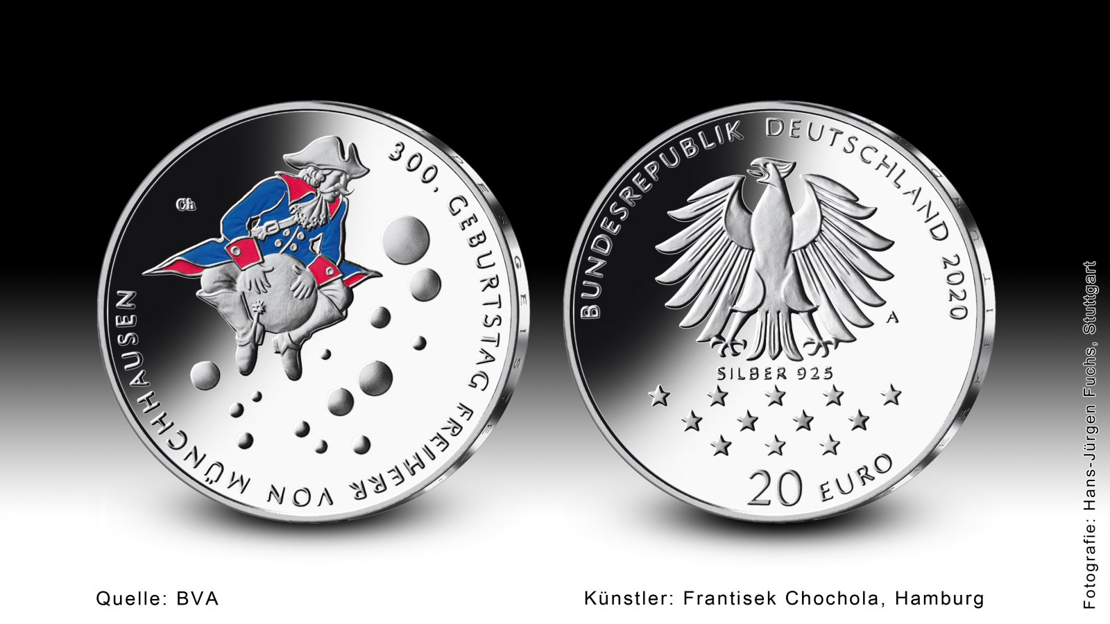 Download 20-Euro-Sammlermünze 2020 "300. Geburtstag Freiherr von Münchhausen" 