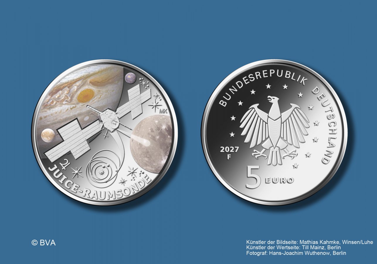 Download-5-Euro-Sammlermünze 2027 "JUICE-Raumsonde" 