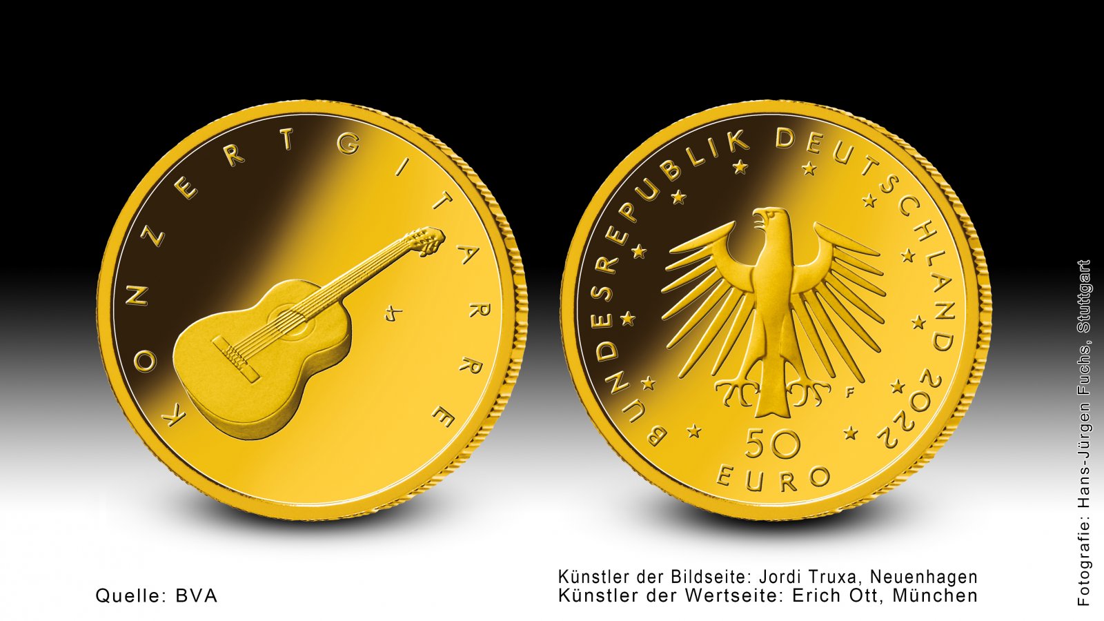 Download-50-Euro-Goldmünze 2022 "Konzertgitarre" 